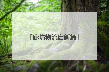 廊坊物流启新篇