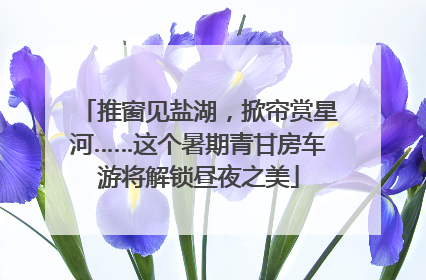 推窗见盐湖，掀帘赏星河……这个暑期青甘房车游将解锁昼夜之美