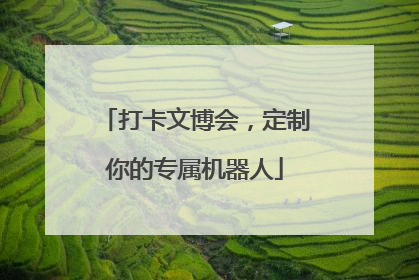 打卡文博会，定制你的专属机器人