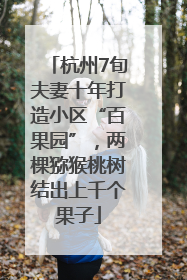 杭州7旬夫妻十年打造小区“百果园”，两棵猕猴桃树结出上千个果子