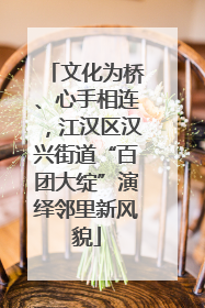 文化为桥、心手相连，江汉区汉兴街道“百团大绽”演绎邻里新风貌