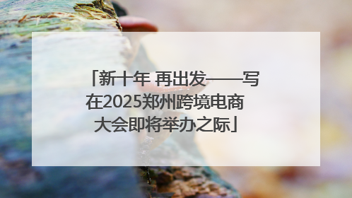 新十年 再出发——写在2025郑州跨境电商大会即将举办之际