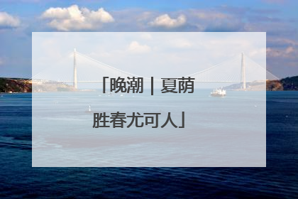 晚潮｜夏荫胜春尤可人