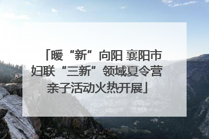 暖“新”向阳 襄阳市妇联“三新”领域夏令营亲子活动火热开展