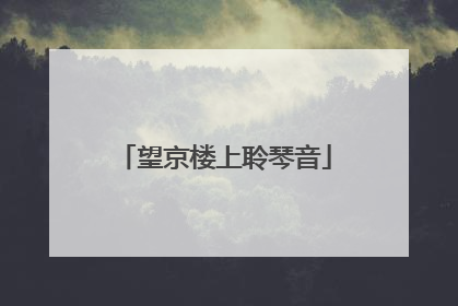 望京楼上聆琴音
