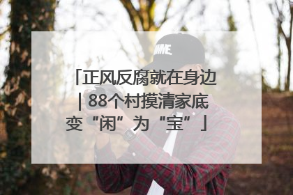 正风反腐就在身边｜88个村摸清家底变“闲”为“宝”