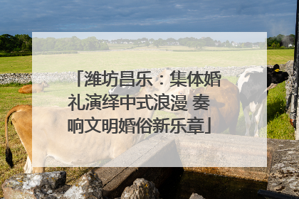 潍坊昌乐：集体婚礼演绎中式浪漫 奏响文明婚俗新乐章