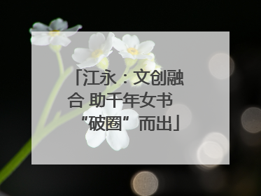 江永：文创融合 助千年女书“破圈”而出