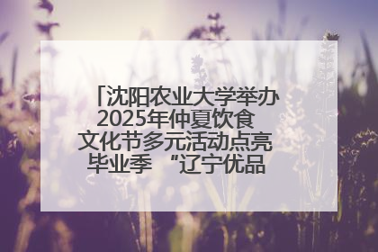 沈阳农业大学举办2025年仲夏饮食文化节多元活动点亮毕业季 “辽宁优品”进校园首站启动