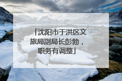 沈阳市于洪区文旅局副局长彭勃，职务有调整
