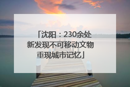 沈阳：230余处新发现不可移动文物重现城市记忆