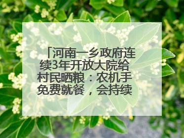河南一乡政府连续3年开放大院给村民晒粮：农机手免费就餐，会持续开放到麦收结束
