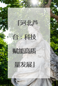 河北芦台：科技赋能高质量发展