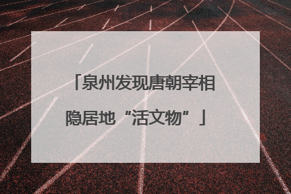 泉州发现唐朝宰相隐居地“活文物”