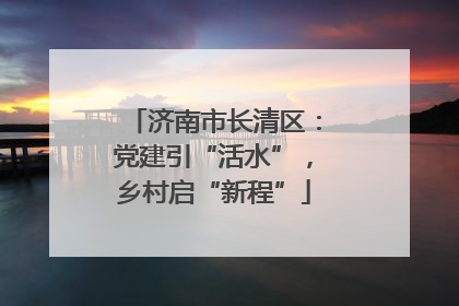 济南市长清区：党建引“活水”，乡村启“新程”