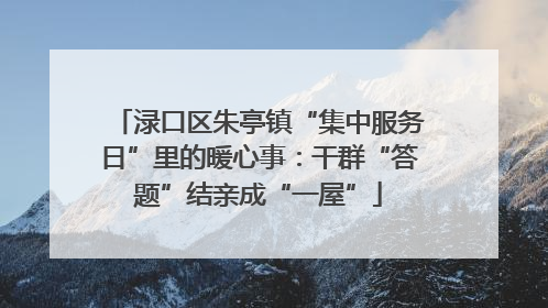 渌口区朱亭镇“集中服务日”里的暖心事：干群“答题”结亲成“一屋”