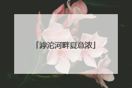 滹沱河畔夏意浓