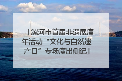 漯河市首届非遗展演年活动“文化与自然遗产日”专场演出侧记