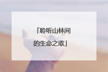 聆听山林间的生命之歌