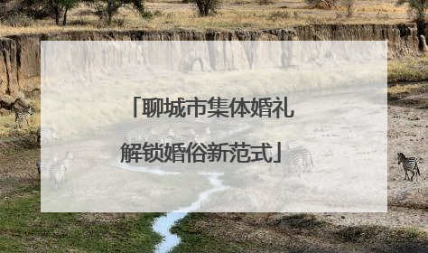聊城市集体婚礼解锁婚俗新范式