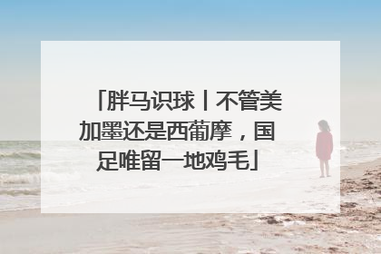 胖马识球丨不管美加墨还是西葡摩，国足唯留一地鸡毛
