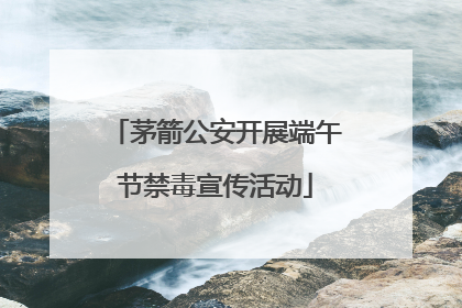 茅箭公安开展端午节禁毒宣传活动