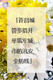 许昌城管多措并举筑牢城市防汛安全防线