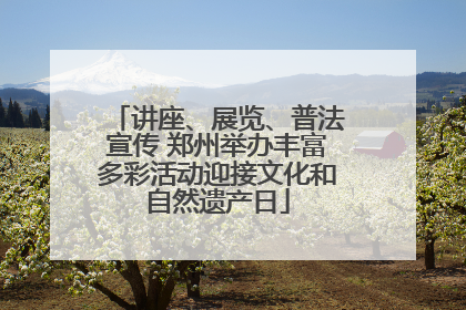 讲座、展览、普法宣传 郑州举办丰富多彩活动迎接文化和自然遗产日