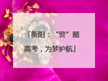 衡阳：“警”随高考，为梦护航