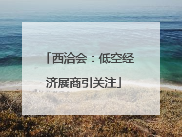 西洽会：低空经济展商引关注