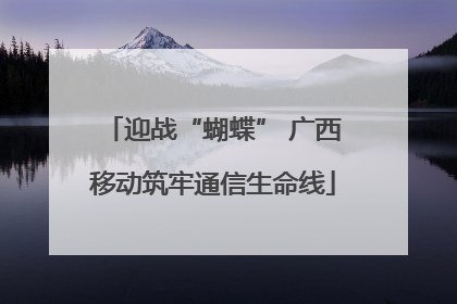 迎战“蝴蝶” 广西移动筑牢通信生命线