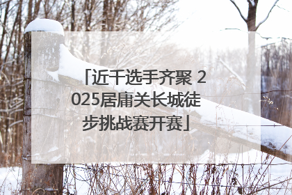近千选手齐聚 2025居庸关长城徒步挑战赛开赛