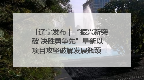 辽宁发布｜“振兴新突破 决胜勇争先”阜新以项目攻坚破解发展瓶颈 经济发展实现良好开局