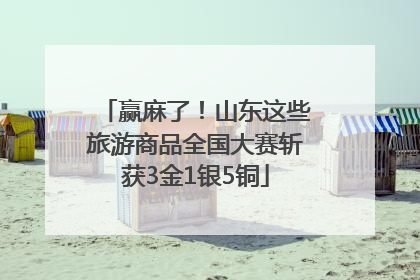 赢麻了！山东这些旅游商品全国大赛斩获3金1银5铜