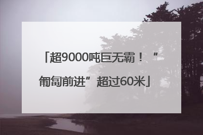 超9000吨巨无霸！“匍匐前进”超过60米
