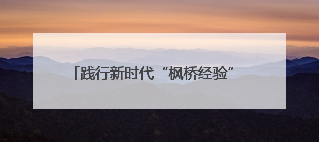 践行新时代“枫桥经验” 推动知识产权纠纷高效化解