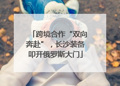 跨境合作“双向奔赴”，长沙装备叩开俄罗斯大门