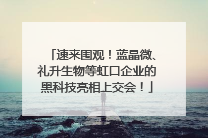 速来围观！蓝晶微、礼升生物等虹口企业的黑科技亮相上交会！