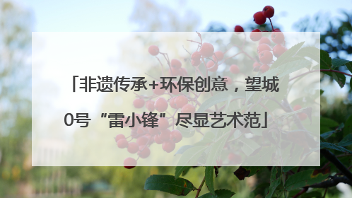 非遗传承+环保创意，望城0号“雷小锋”尽显艺术范