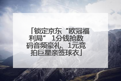 锁定京东“欧冠福利局” 1分钱抢数码音频豪礼、1元竞拍巨星亲签球衣