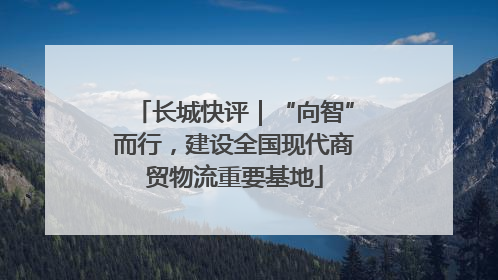 长城快评｜“向智”而行，建设全国现代商贸物流重要基地