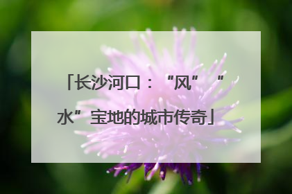 长沙河口：“风”“水”宝地的城市传奇