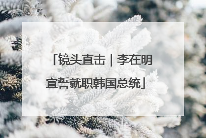 镜头直击｜李在明宣誓就职韩国总统