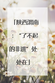 陕西渭南：“了不起的非遗”处处在