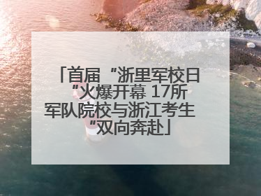 首届“浙里军校日“火爆开幕 17所军队院校与浙江考生“双向奔赴