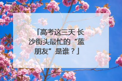 高考这三天 长沙街头最忙的“蓝朋友”是谁？