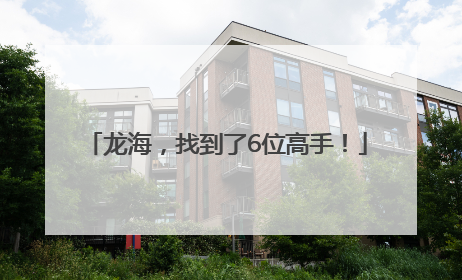 龙海，找到了6位高手！