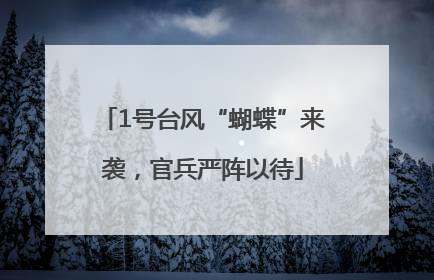 1号台风“蝴蝶”来袭，官兵严阵以待