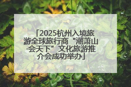 2025杭州入境旅游全球旅行商“潮萧山·会天下”文化旅游推介会成功举办