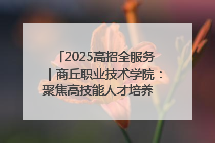 2025高招全服务｜商丘职业技术学院：聚焦高技能人才培养 谱写高质量发展篇章